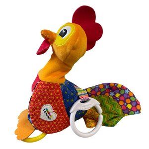Lamaze‎ Clip & Go Freddie The Rooster Baby Toy With Multi-Textured Fabrics Rings